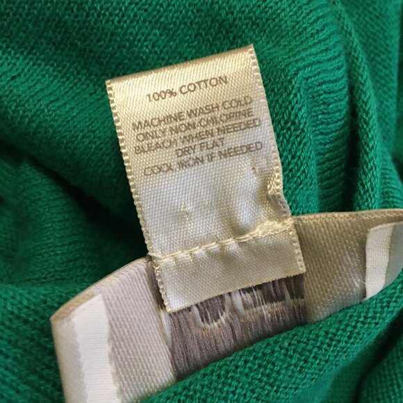 Preppy Short Sleeve Kelly Green Cotton Button Up Cardigan + Cami - Picture 5 of 16